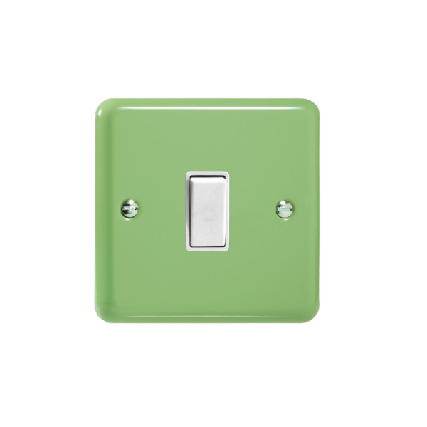 Beryl Green 1-Gang 10A 1- or 2-Way Rocker Switch XY1W.BG image 0