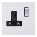 Varilight 1-Gang 13A Double Pole Switched Socket - XDY4BS.PD image 0