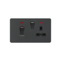 Anthracite 45A DP Switch & 13A Socket with Neons - SFR83MNAT image 0