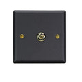 Varilight Vogue Matt Black 1-Gang 10A 1- or 2-Way Toggle Switch - XYT1V.MB image 0