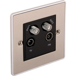 Urban Edge TV/Satellite Socket 1 Gang Satellite/TV/FM – UE57BCB image 0