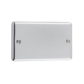 Polished Chrome Double Blanking Plate - W50PC image 0