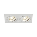 Ambar Twin Tilt Square Downlight White - AMA2TSW image 0