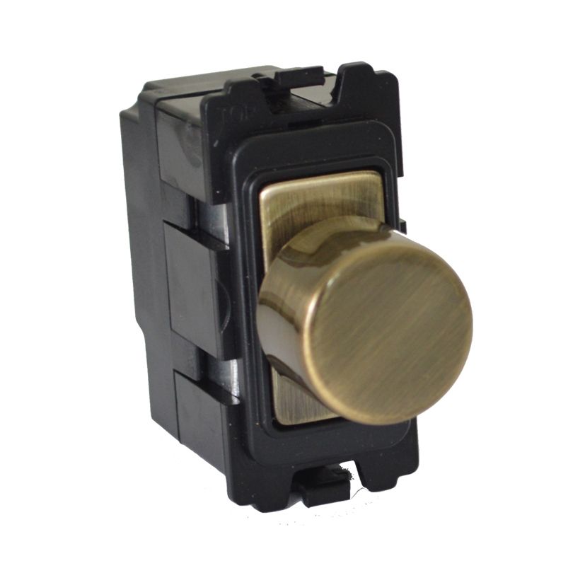 Antique Brass LED Intelligent Dimmer 5-150W – DMIN25AB image 0