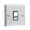 Polished Chrome 1 Gang Single 10A Light Switch - W01PCB image 0
