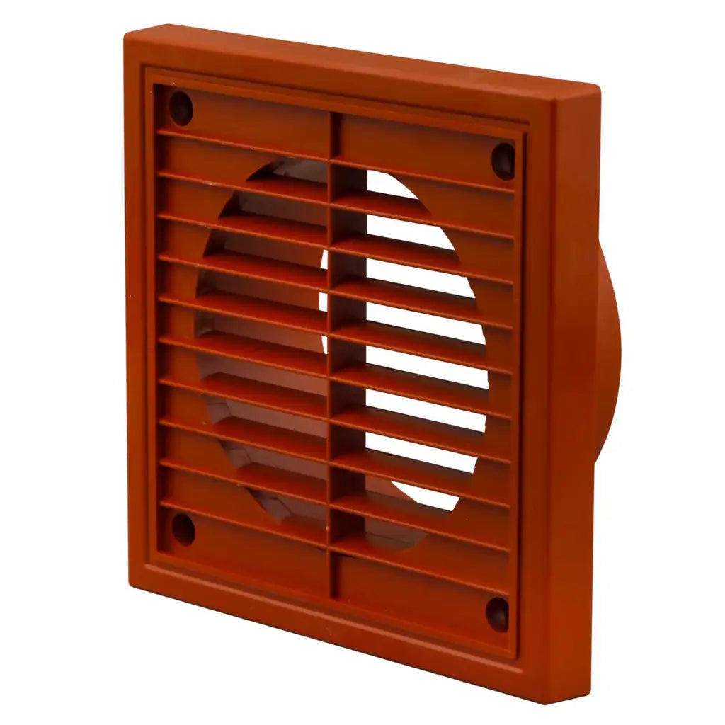 100mm Fixed Grille Terracota image 0