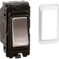 Brushed Chrome 20A DP Engraved Grid Switch - Tumble Dryer - GSTDBC image 0