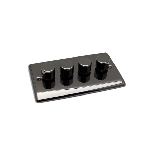 Definition 4 Gang 250W Dimmer Switch D13BN image 0