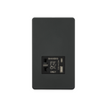 Anthracite 230V Shaver Socket with Dual USB A+C [5V DC 2.4A shared] - SF8909AT image 0