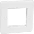 White Moulded 2 Data Module Plate - ST63W image 0