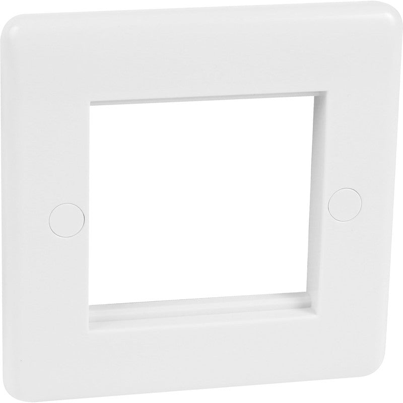 White Moulded 2 Data Module Plate - ST63W image 0