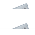 Polished Chrome Data Plate 4 Modules White Insert – W64PCW image 0