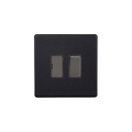Matt Black Urban Screwless 13A Switched Fused Spur XDY6S.MB image 0