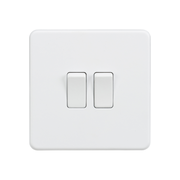 Matt White 10AX 2G 2-way Switch - SF3000MW image 0