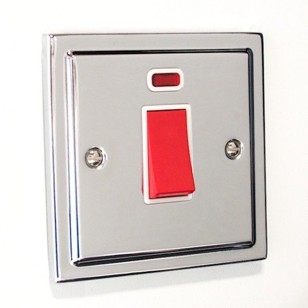 Regency Polished Chrome 45A Single Cooker Switch R52PCW image 0