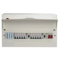 Wylex WNM1773/1 14 Way High Integrity+Type 2 SPD Flexible Busbar Consumer Unit Loaded with 10 MCB's image 0
