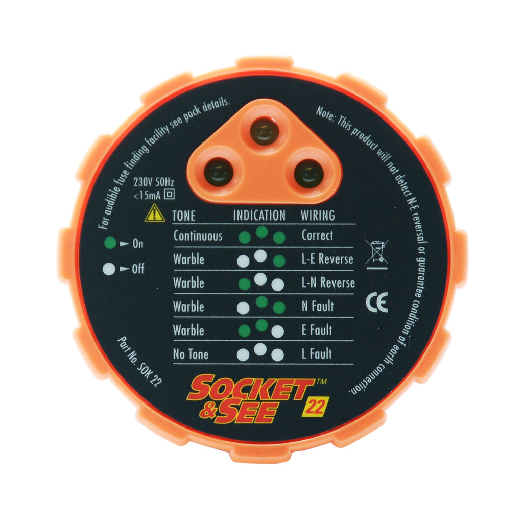 SOCKET & SEE SOK22 CRAFTSMAN SOCKET TESTER image 0