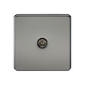 Black Nickel TV Outlet (Non-Isolated) - SF0100BN image 0