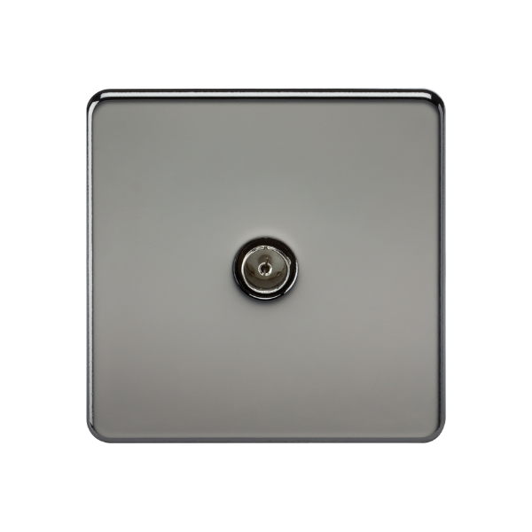 Black Nickel TV Outlet (Non-Isolated) - SF0100BN image 0