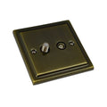 Antique Brass Satellite & TV Outlet -  R54AB image 0
