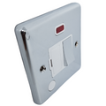 Polished Chrome 13A Switched Fuse Spur with Neon - W39PCW image 0