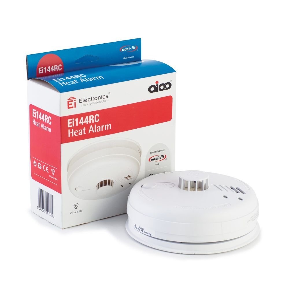 Aico 230V Mains Heat Alarm Easi Fit with Alkaline Battery - EI144 image 0