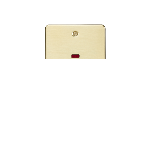 Brushed Brass 45A DP Switch with Neon (2G size) - FP82MNBB image 0