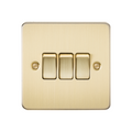 Brushed Brass 10AX 3G 2-way Switch - FP4000BB image 0