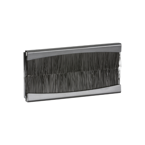 3/4 Gang Black Brush Module - IN032 image 0