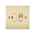 Brushed Brass 13A Switched Fused Spur Unit - FP6300BB image 0