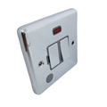 Polished Chrome 13A Switched Fuse Spur with Neon – W39PCG image 0