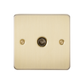 Brushed Brass TV Outlet (non-isolated) - FP0100BB image 0
