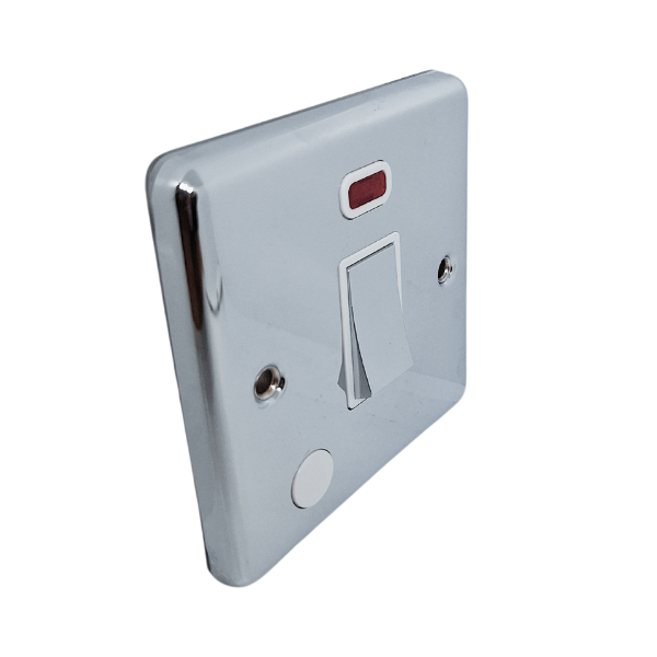 Polished Chrome 20A Double Pole Switch - W37PCW image 0