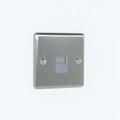 Brushed Steel Telephone BT Master Socket - W45BSG image 0