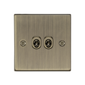 Antique Brass 10AX 2G 2-way Toggle Switch - CSTOG2AB image 0