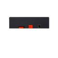 Matt Black Urban Screwless 45A Cooker Panel with 13A Double Pole Switched Socket Outlet (Red Rocker) XDY45PBS.MB image 0