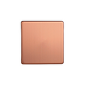 Brushed Copper Urban Screwless Single Blank Plate XDYSBS.BC image 0