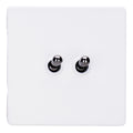 Varilight 2-Gang 10A Intermediate Toggle Switch with Iridium Toggle - XDYT77IS.PD image 0