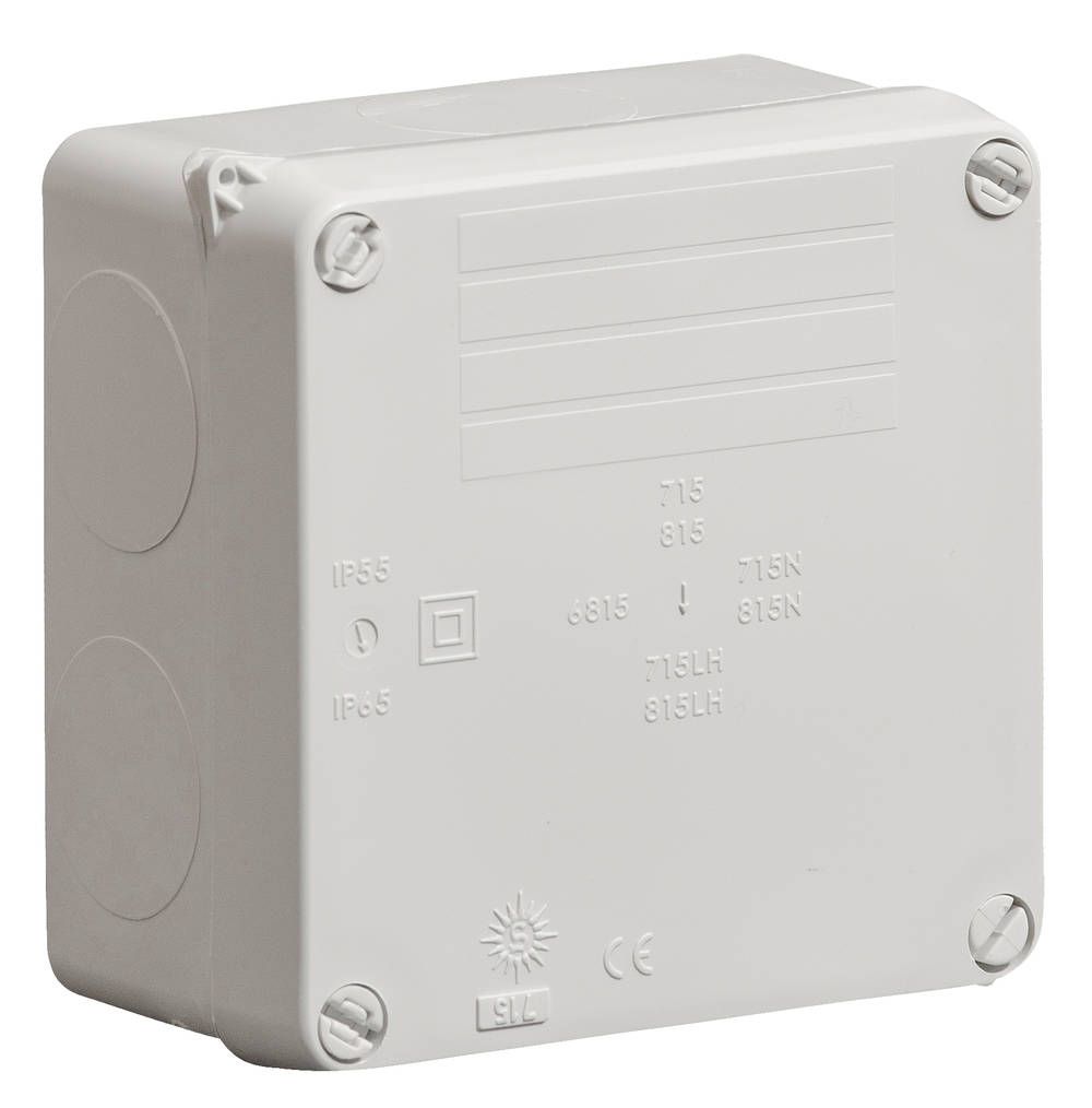 Wiska Surface Sealed Box IP65 Grey 110 x 110 x 60 image 0