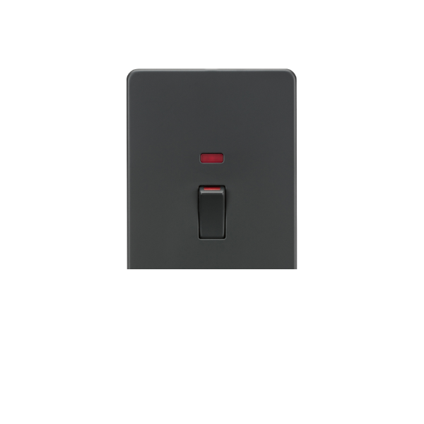 Anthracite 45A DP Switch with Neon (2G size) - SF82MNAT image 0