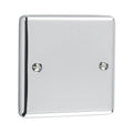 Polished Chrome Single Blanking Plate - W49PC image 0