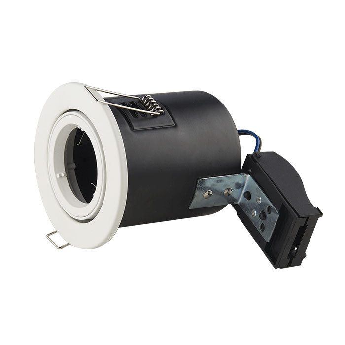 White Tilt Adjustable Fire Rated GU10 Downlight - VUEP547 image 0