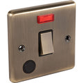 Windsor Antique Brass 20A Double Pole Switch - W37AB image 0