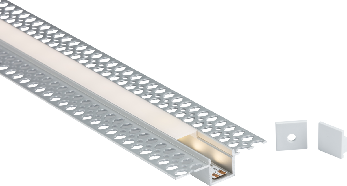 2M Aluminium Profile - Plaster-in Recessed - 2MPLA image 0