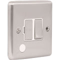 Brushed Steel 13A Switched Fuse Spur W38BSW image 0