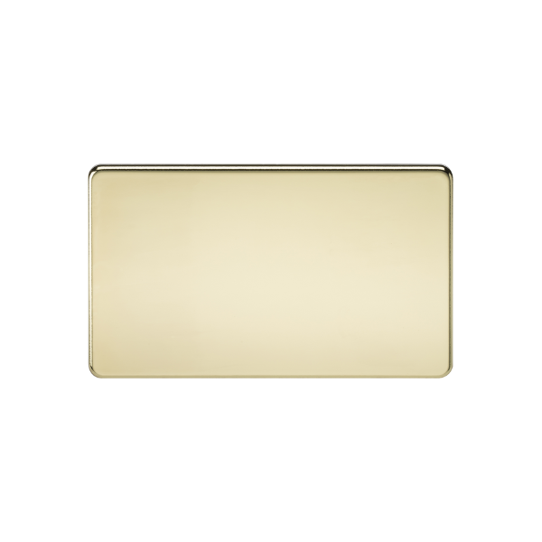 Polished Brass 2G Blanking Plate - SF8360PB image 0