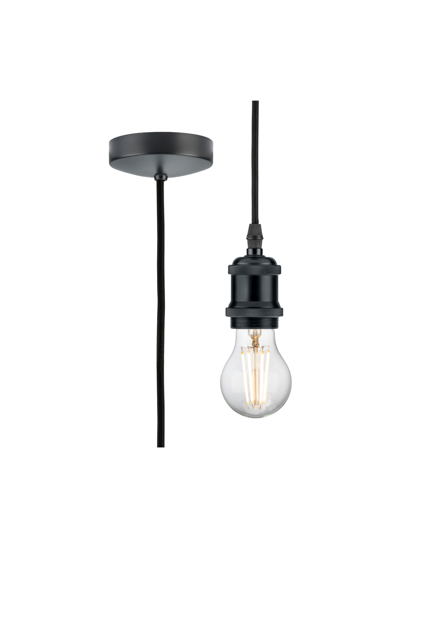 Anthracite 1.8m E27 Vintage Pendant Set - 8271LAT image 0