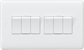 6 Gang 2 Way Light Switch - ST6GW image 0
