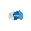 240V IP44 16A Angled Surface Mount Socket 2P+E image 0