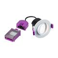 White Fire Rated IP65 Tilt Downlight SpektroLED Evo with 2 x Wattage and 4 x CCT image 0